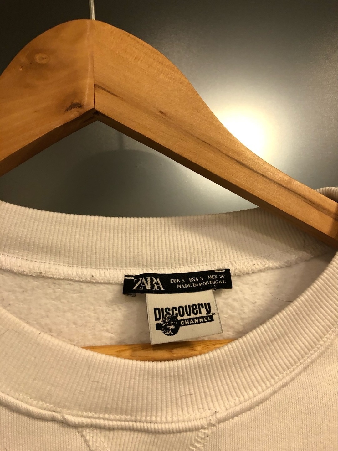 zara discovery channel sweatshirt